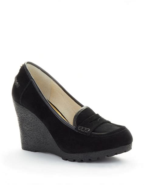 michael kors wedge loafers